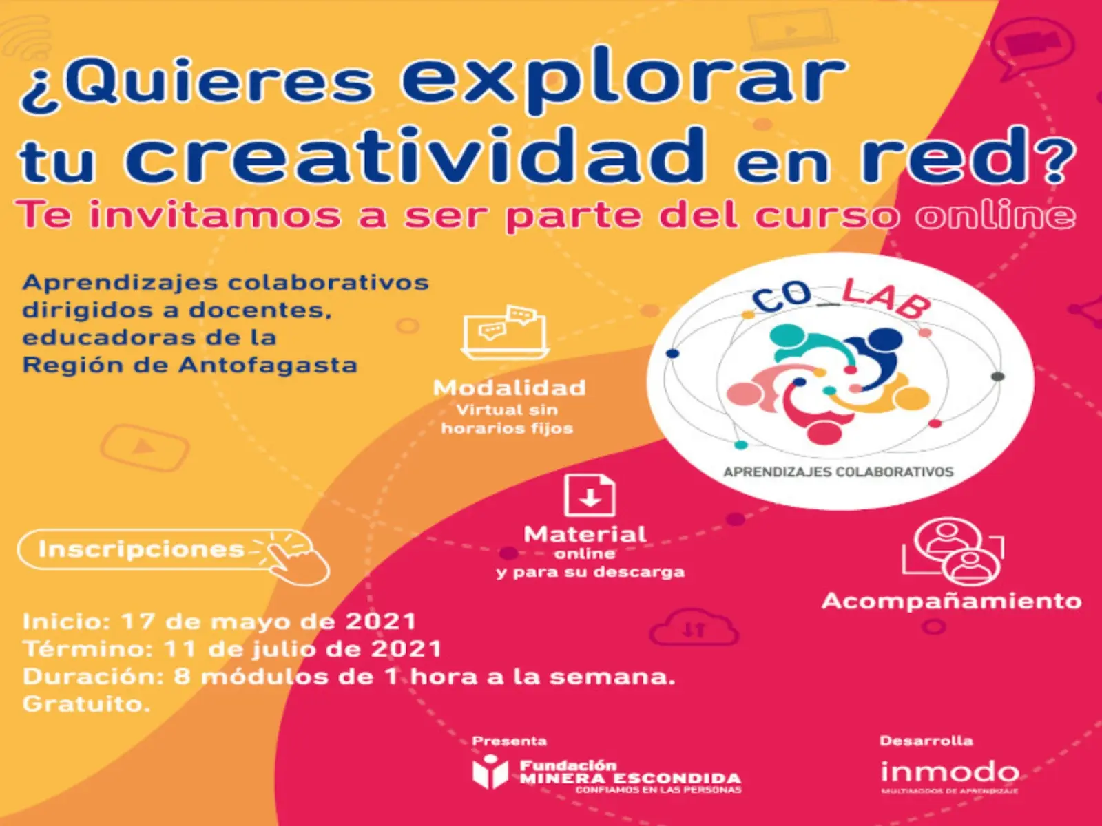Educadores de la región están participando del curso “CO-LAB aprendizajes colaborativos”