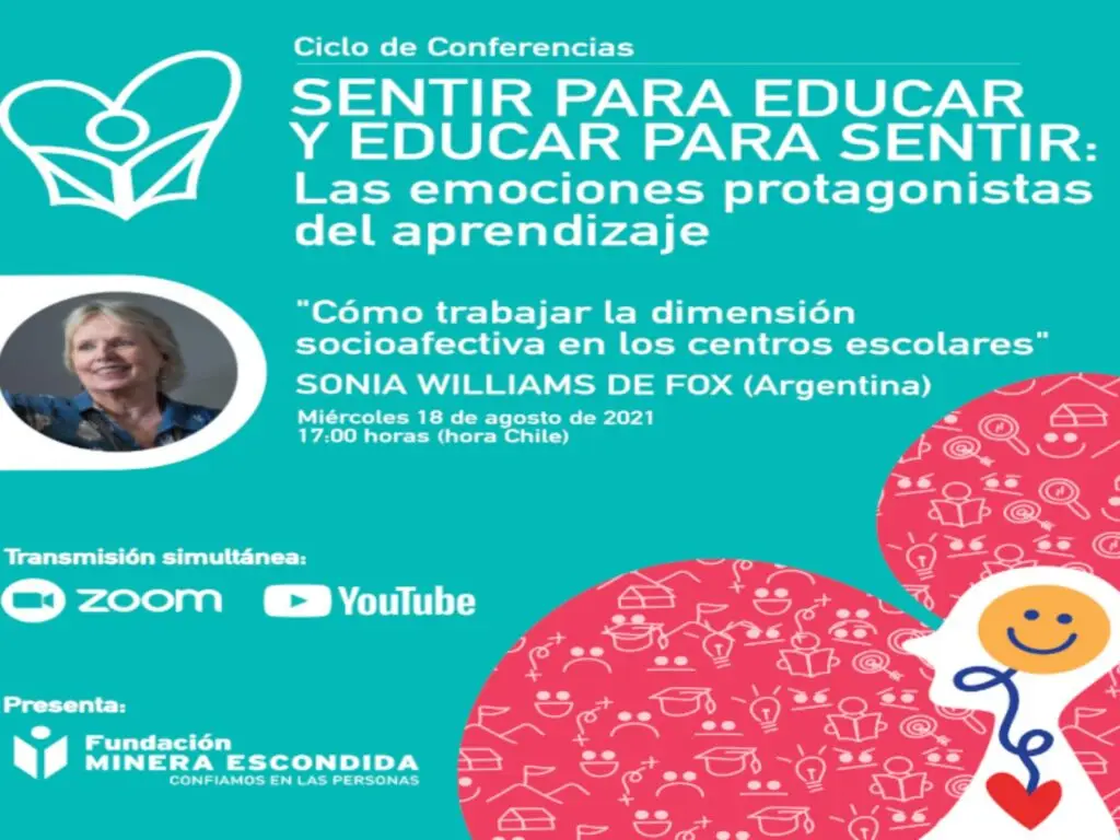 Sonia Williams expondrá “Cómo trabajar la dimensión socioafectiva en los centros escolares”