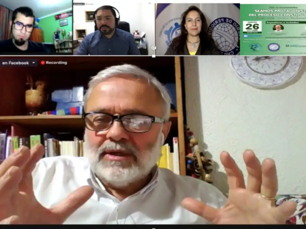 Benito Baranda fue el primer invitado por Periodistas de El Loa a participar de los Conversatorios del Proceso Constituyente