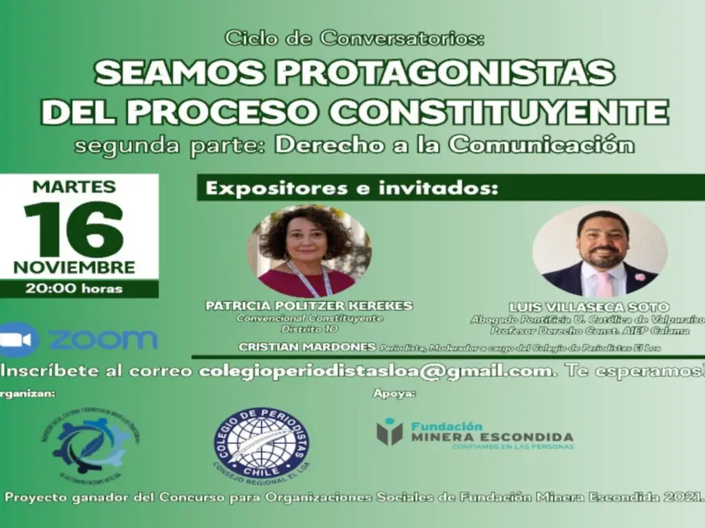 Patricia Politzer será la invitada al segundo conversatorio de análisis constituyente